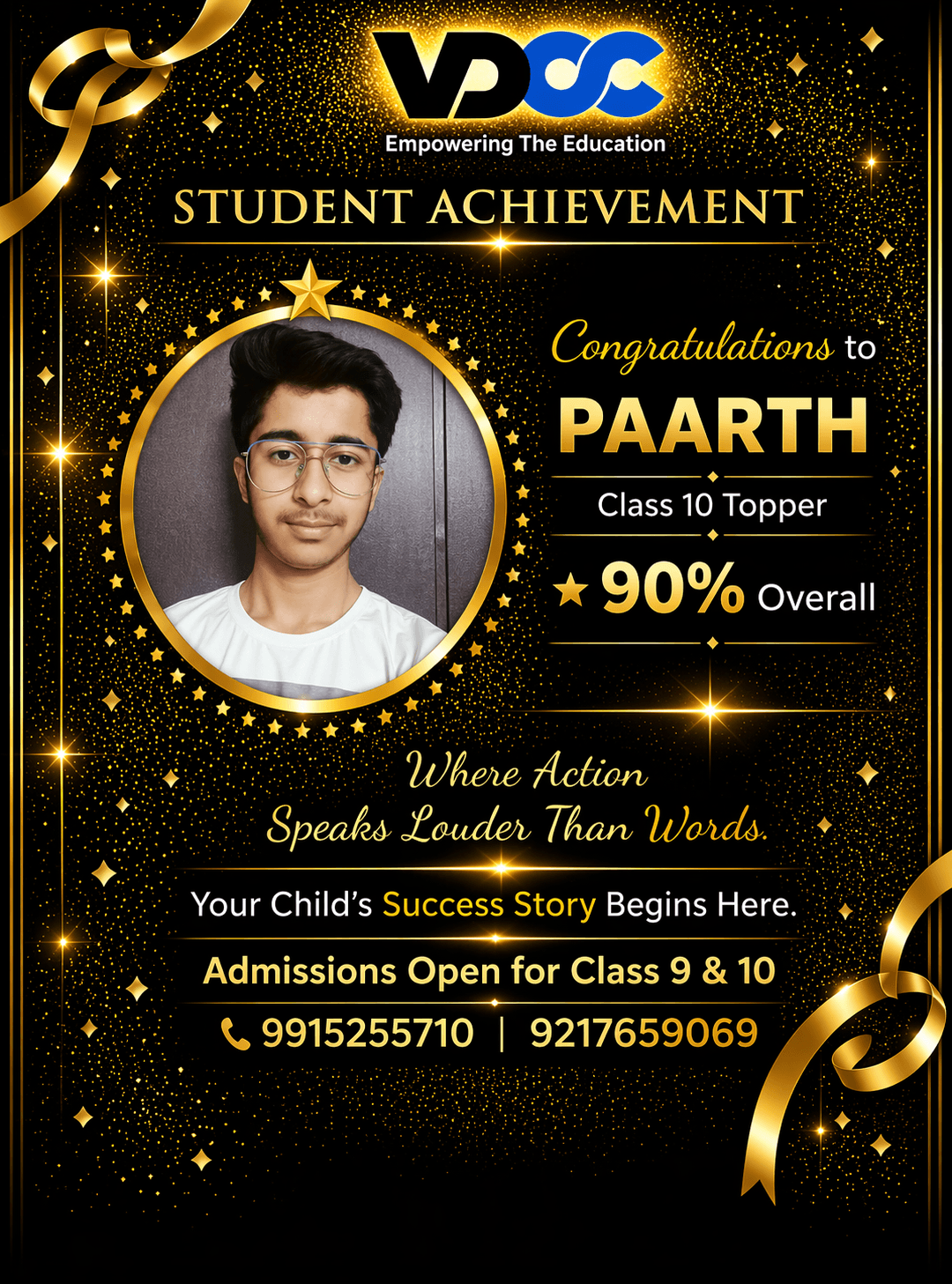 Paarth — 90% Class 10