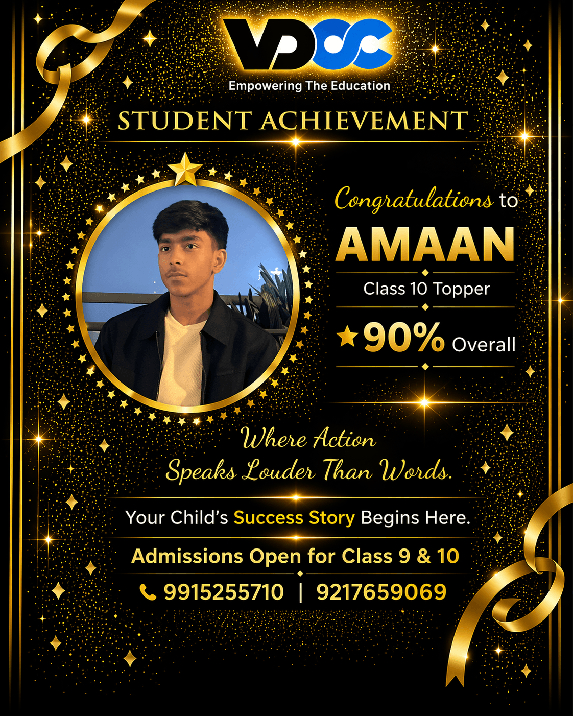 Amaan — 90% Class 10