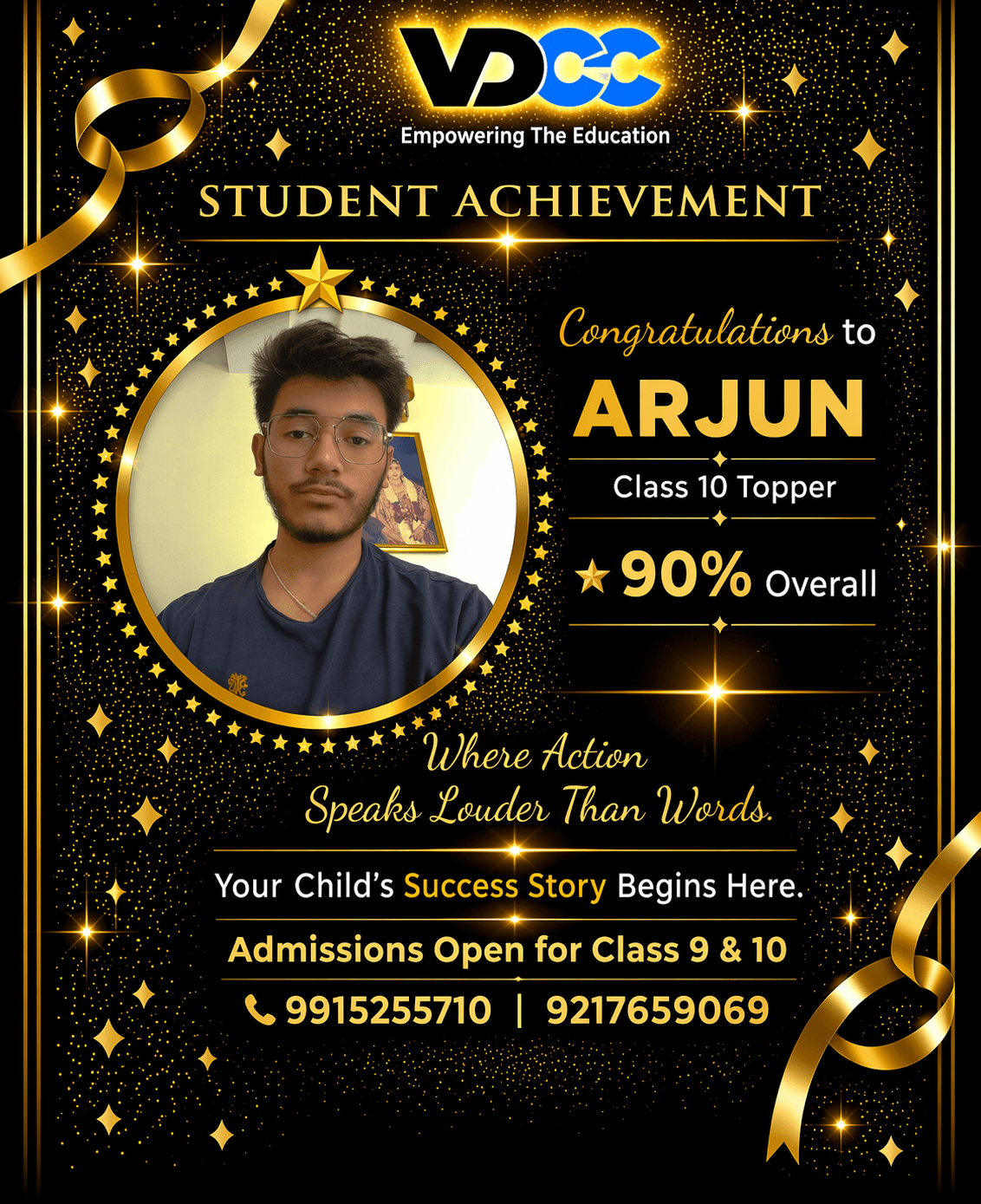 Arjun — 91% Class 9