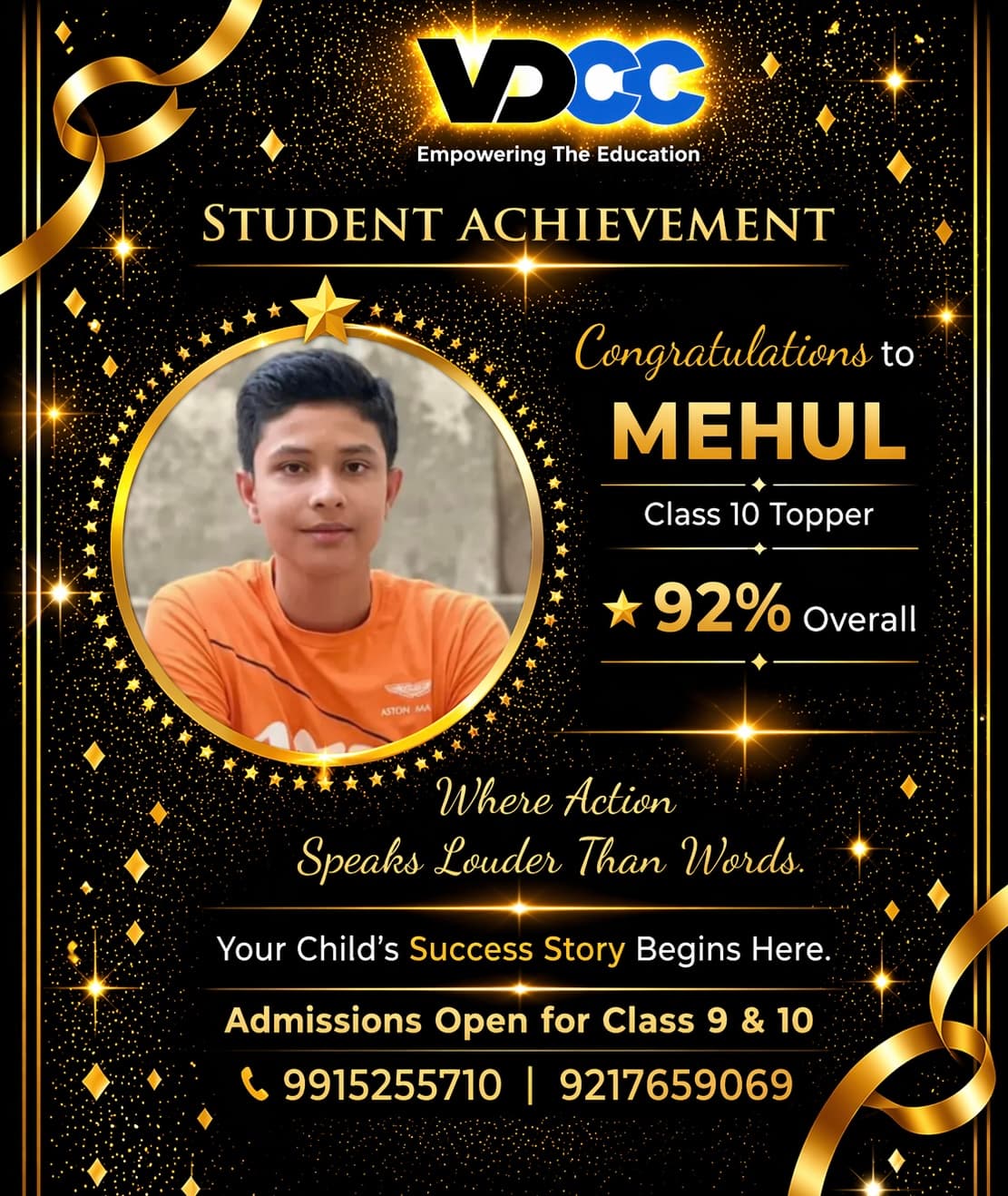 Mehul — 92% Class 10