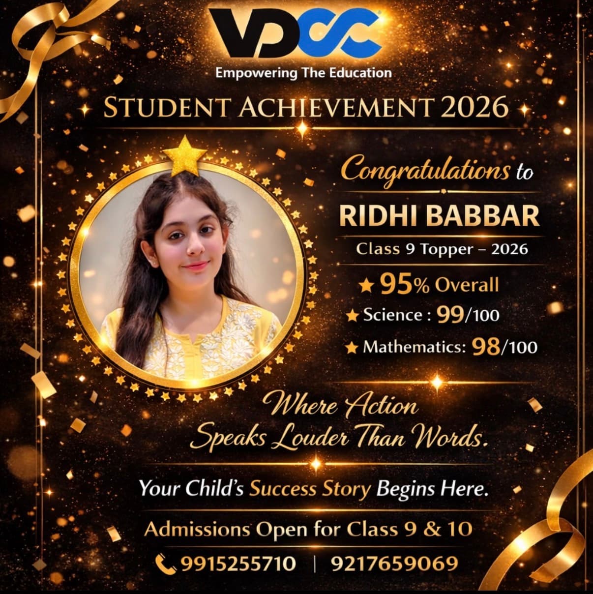 Ridhi Babbar — 95%