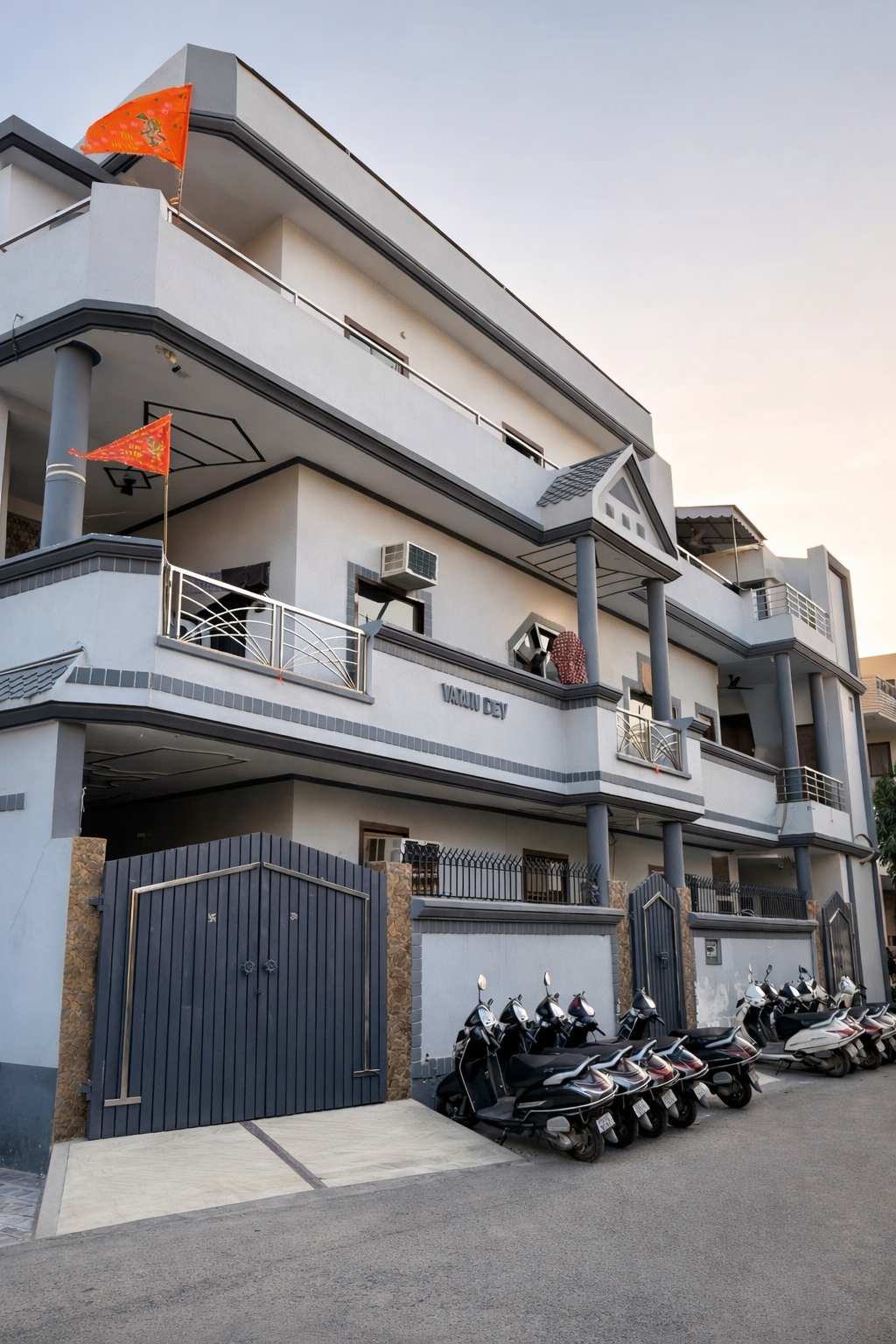 VDCC Building Exterior at Dusk